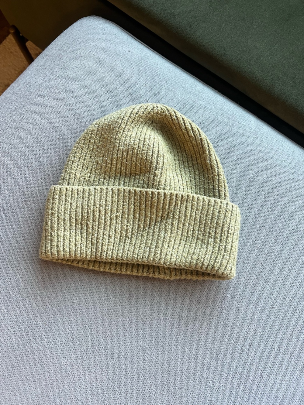 Universal Threads Knit Beanie in Light Olive